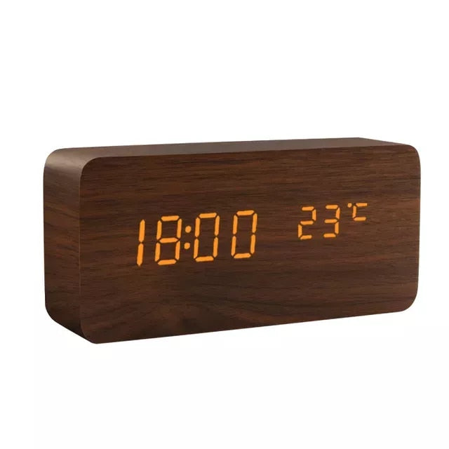 Inthesa™ Wooden Alarm Clock