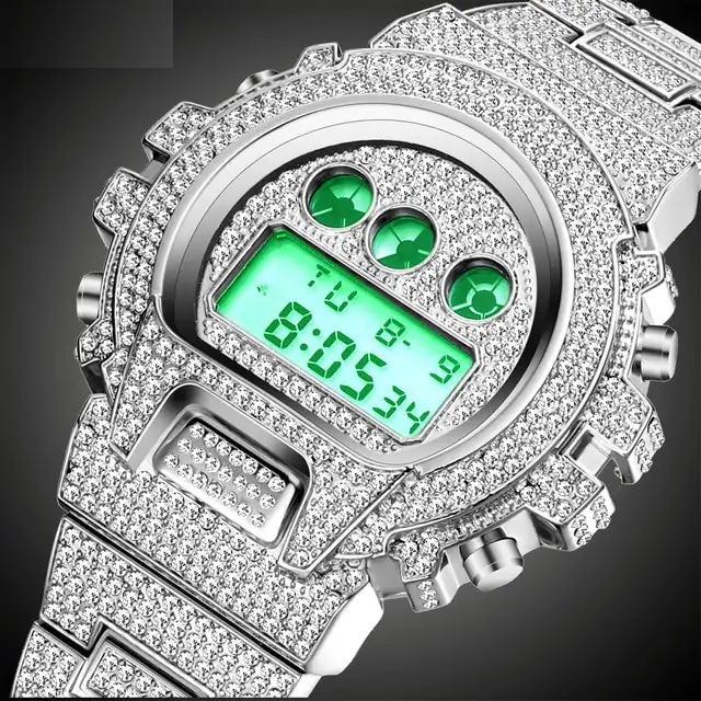 Digital Stainless Steel Mens Watch